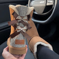 Custom Rhinestone Boots Brown